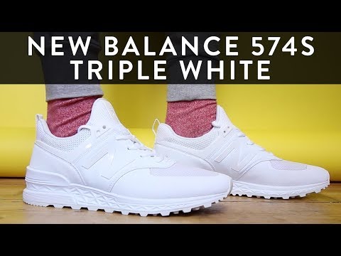 new balance 574 sport v2 triple white trainers