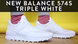 new balance 574 sport white