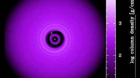 A 5 Jupiter mass planet embedded in a high-surface density disc