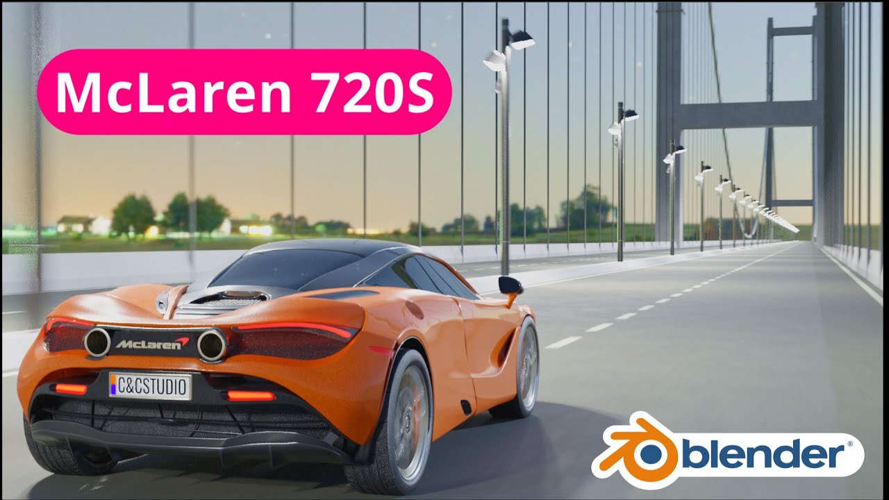 Blender Car Animation McLaren 720S Hyllus_Studio YouTube