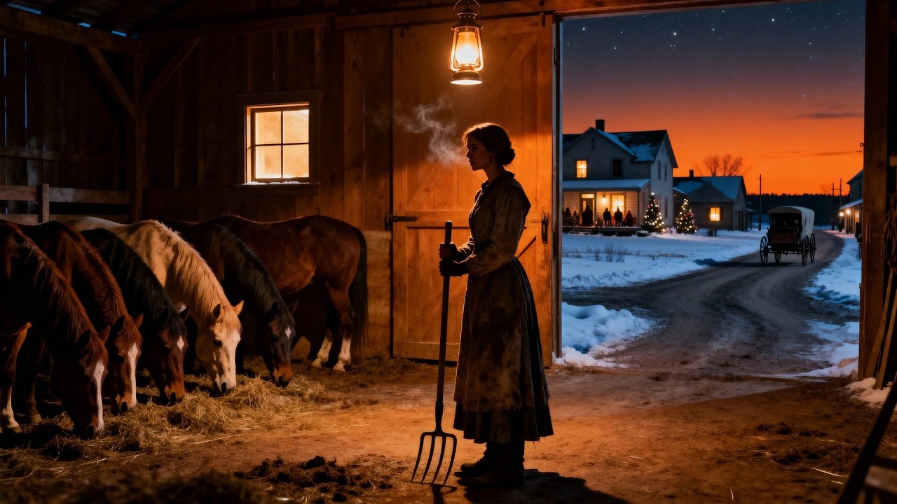 When the Rancher Fell Sick Before Christmas — She Fed His Horses, and He Never Forgot Her Kindness.