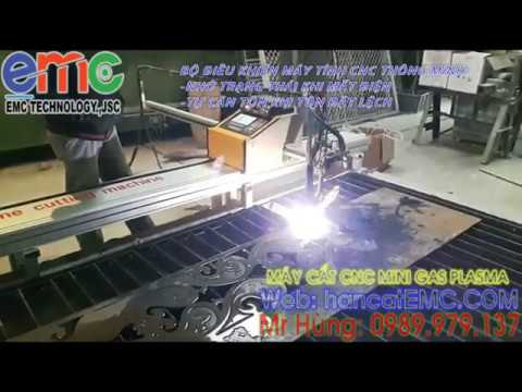 Video Máy cắt hoa văn, cửa cổng, sắt mỹ thuật CNC mini Plasma - youtube