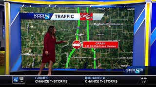 Central Iowa traffic: Crash reported on I-35 near Van Wert