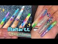 Trying XXL Sparkly Polygel Nails Tutorial Using @Makartt Official