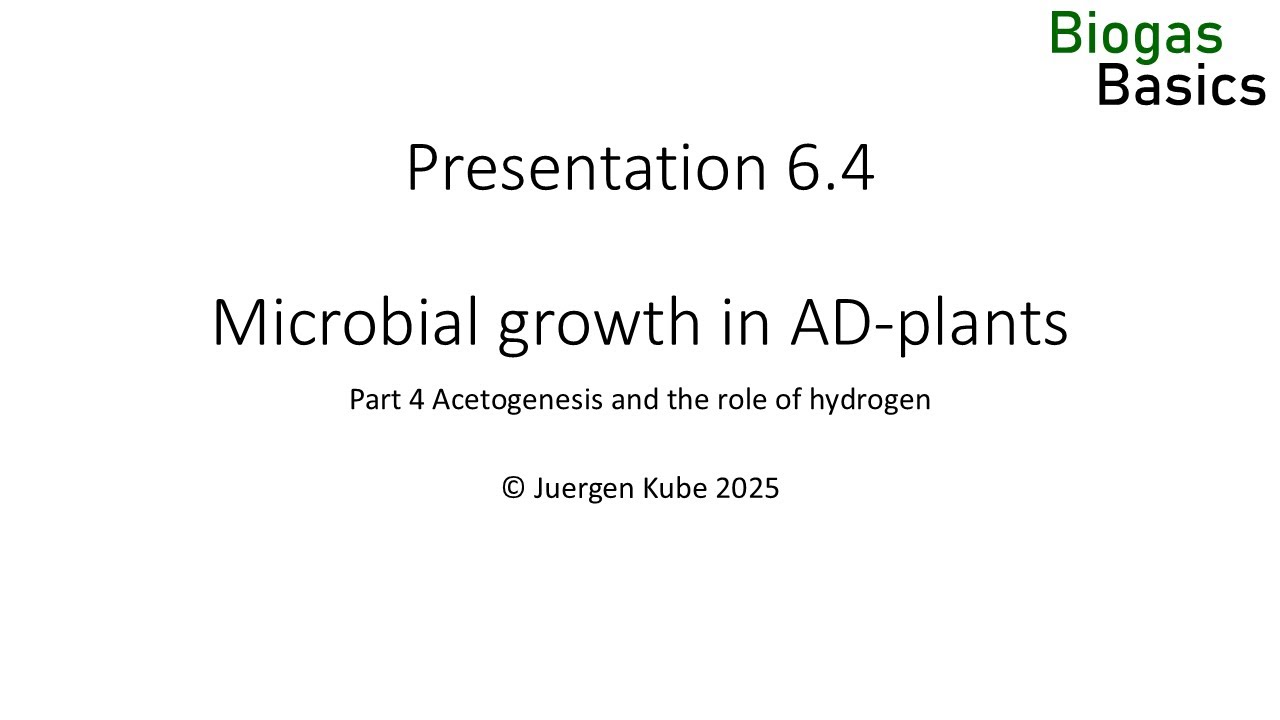 06.4 microbial growth in AD-plants: Acetogenesis