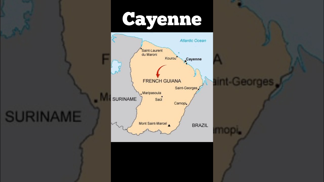 French Guiana Map | UPSC Prelims Mapping | 