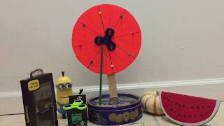 How to make a fidget spinner spin to win wheel out of cardboard (v3)