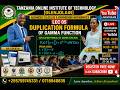 LEC 06 | GAMMA TABLES | ADV ENGINEERING MATHS& CALCULUS | NTA LEVEL 7 | SIR&ENG OLENJOLAIN