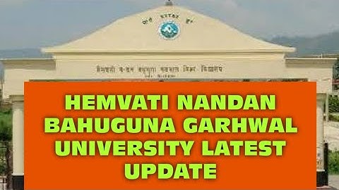 Hemvati Nandan Bahuguna Garhwal University New Merit List 2021-22 || Hnbgu Latest Update