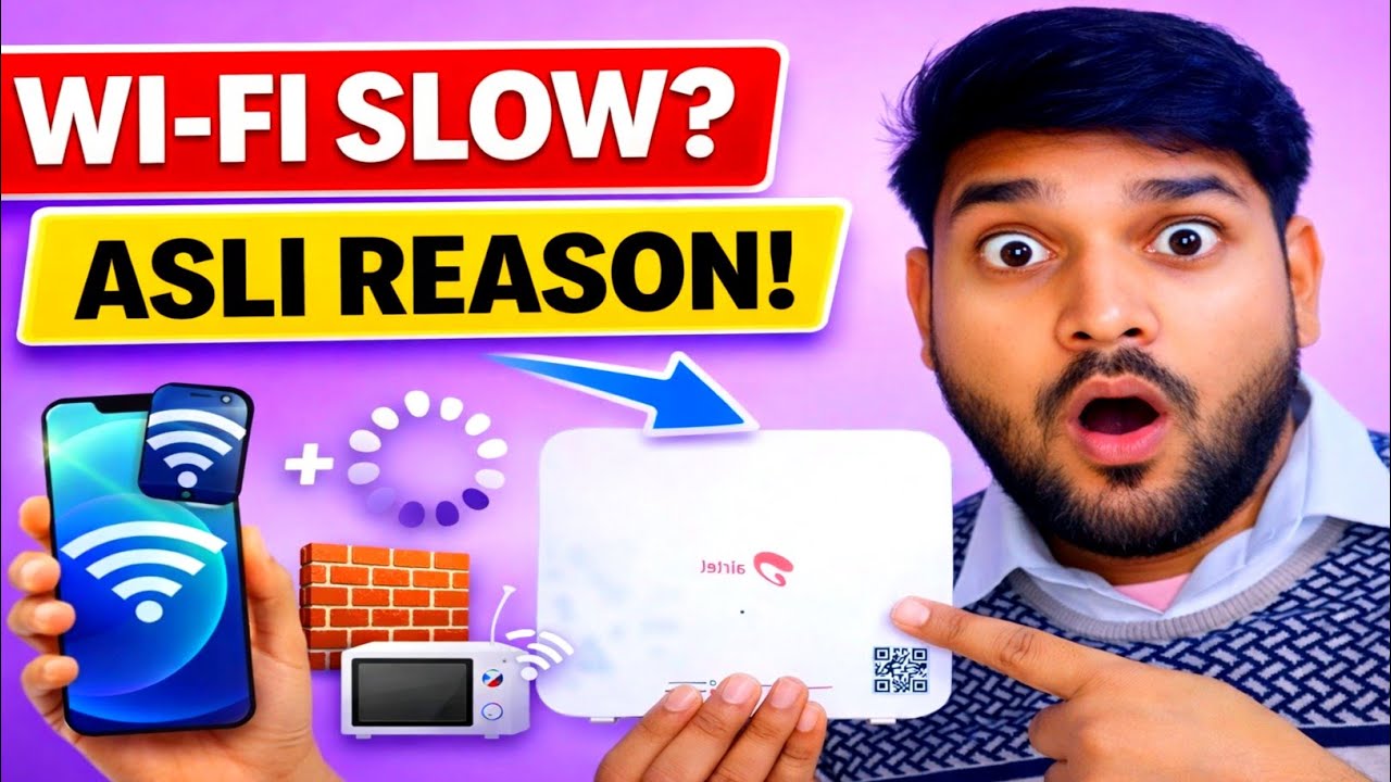 👉 Wi-Fi Slow Kyun Hota Hai? 😱 Asli Reason | 90% Log Nahi Jaante | Wi-Fi Interference Kya Hota Hai 