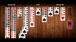 How to play spider solitaire 2 suits mode screenshot 3