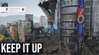 Keep It Up Trophy (Stay In The Air For More Than 45 seconds) - inFAMOUS Second Son