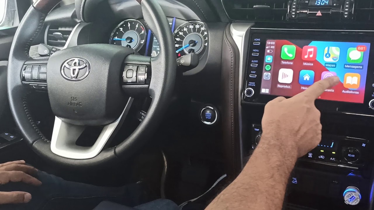 Toyota SW4 | 2019/2020 - Instalação Apple CarPlay e Android Auto - ArtsomAuto