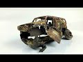 Restoration Abandoned Hummer H3 model car 悍馬 H3翻新