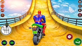 Superhero Tricky Bike Stunt Racing Simulator 3D - GT Bike Stunts Games - Android Gameplay screenshot 4