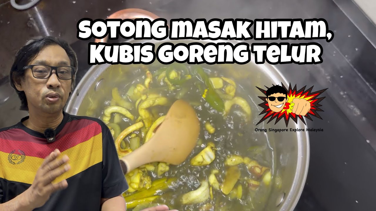 Dapur OSEM: Sotong Masak Hitam dan Kubis Goreng Telur
