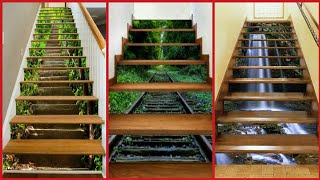 Most Amazing 3D Stair Wall Stickers Designs Collection //Home Decoration
