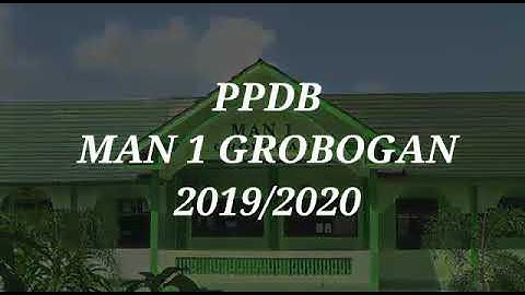 PPDB MAN 1 GROBOGAN 2019/2020