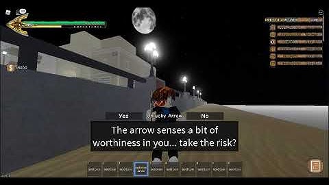 If YBA had an Unlucky Arrow