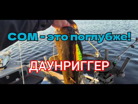 Троллинг с даунриггерами. Сом.