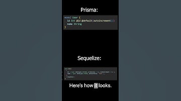 What is the difference between Prisma and Sequelize?