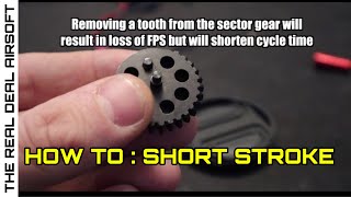 How to Short Stroke Sector Gear Air soft Upgrades EASY! screenshot 3