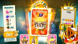 NEW Secret Hats in Angry Birds 2 Tower of Fortune! (Cats Hat Set 2026) screenshot 5