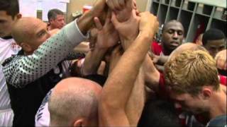 Pregame Huddle in the Locker Room