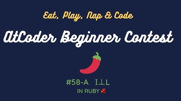 AtCoder Beginner Contest 058 A - ι⊥l in Ruby