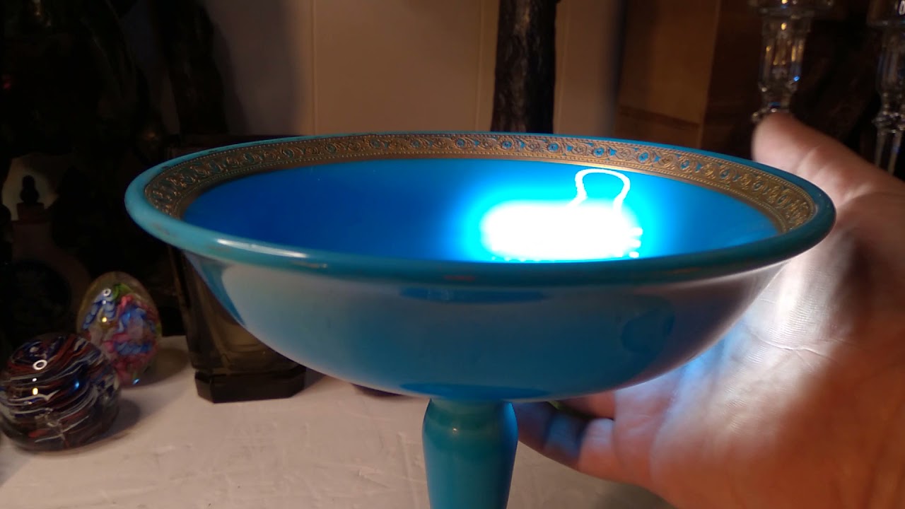 I WAS WRONG! Azurite compote by Cambridge glass company, circa 1920's! Confessions of an antiquesguy