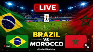 🔴LIVE : Brazil vs Morocco | World Cup 2026 | Full Match Streaming | Video Game Simulation screenshot 2