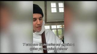 Justin Bieber - Love Yourself (Subtitulado Español) INSTAGRAM LIVE