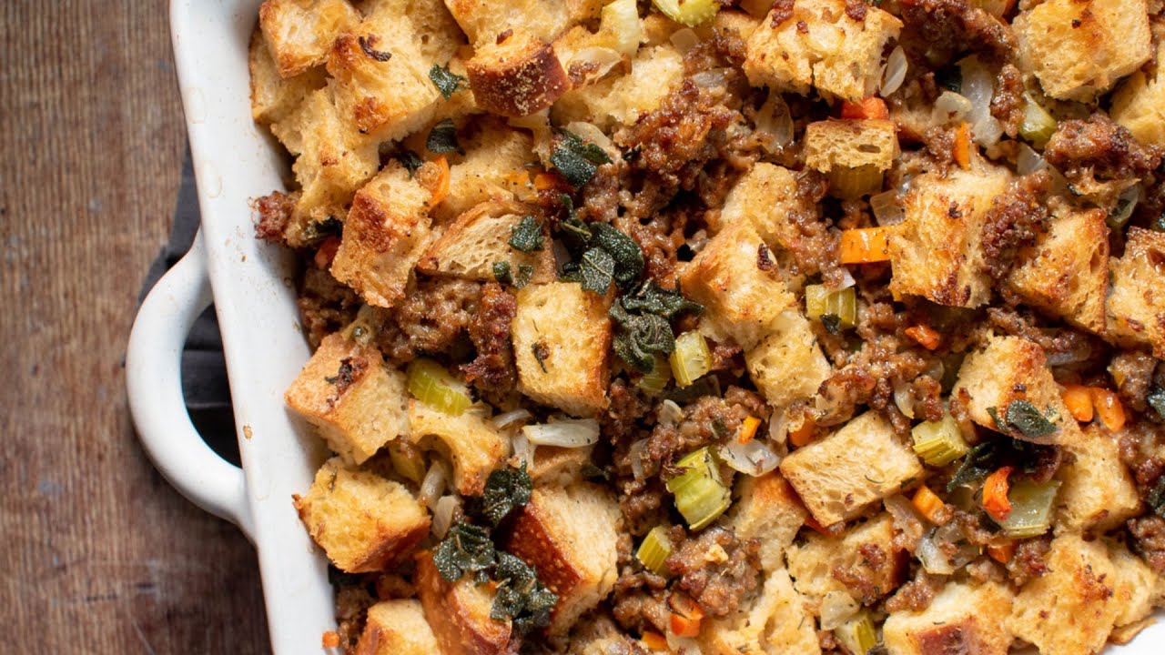 Homemade Traditional Stuffing Recipe - Chef Billy Parisi