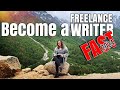 How to be a freelance writer in 2024 really fast