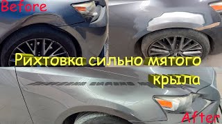 Рихтовка передней и задней арки авто разными способами. Lexus IS250. + Покраска.