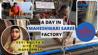 Maheshwari Saree Making Process Maheshwar Madhya Pradesh Saree Factory
