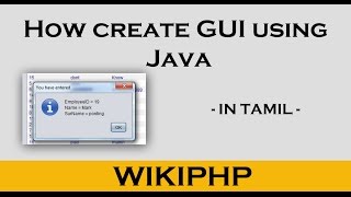 Create Graphical User Interface - Java Programming 17 Beginner Java Creating A Gui Lesson 17