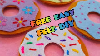 DIY Donuts Felt Activity Busy Book Easy (No Sew)