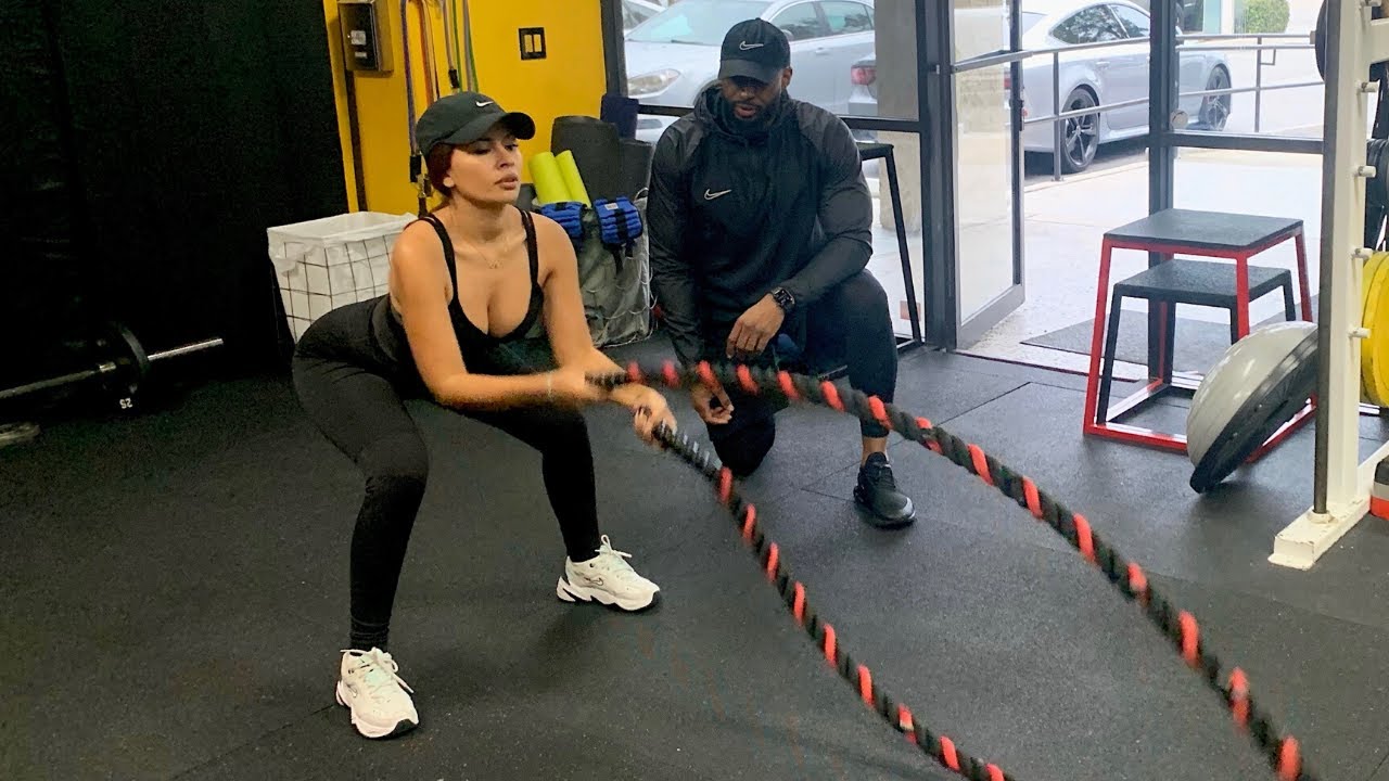 FULL BODY WORKOUT WITH MY TRAINER YRIS PALMER YouTube