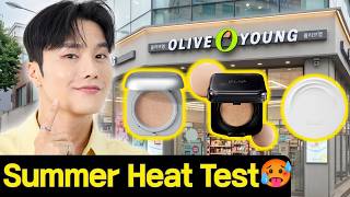 I Tested Olive Young's Best Selling Cushion Foundation | Before and After Test