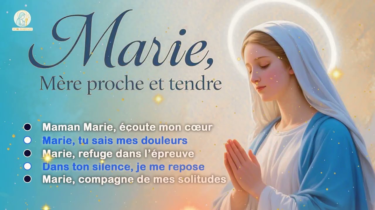 Marie, Mère proche et tendre - CHANTS A MARIE