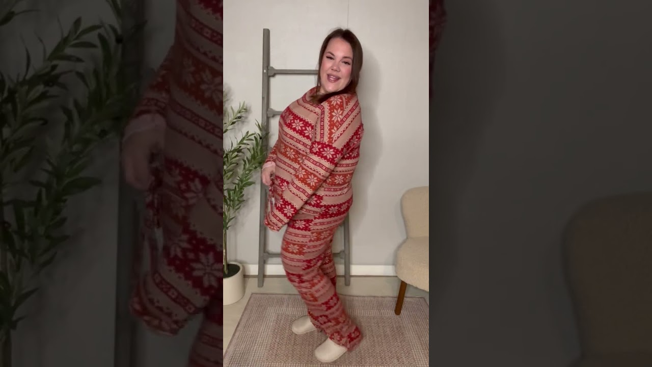 Red Holiday Fair Isle Set