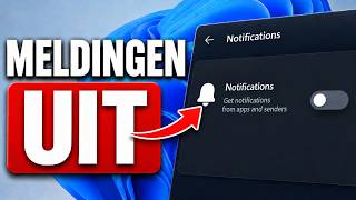 Meldingen UITZETTEN op PC | Windows Pop-Ups en Waarschuwingen Uitschakelen
