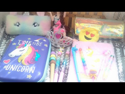 unicorn stationary haul my unicorn stationary @asmadollsworld1451