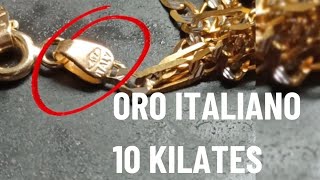 Oro italiano de 10 kilates reacción y valuación ✅ Oro italiano de 10 kilates reacción y valuación ✅