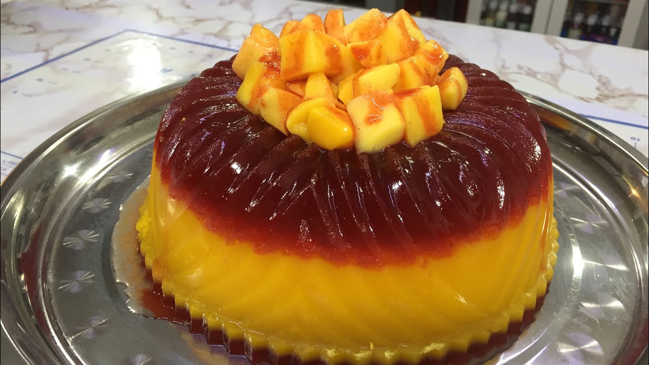 Gelatina de mango con chamoy - YouTube