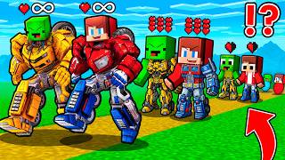 JJ and Mikey : TRANSFORMERS Life Cycle Evolution in Minecraft (Maizen)