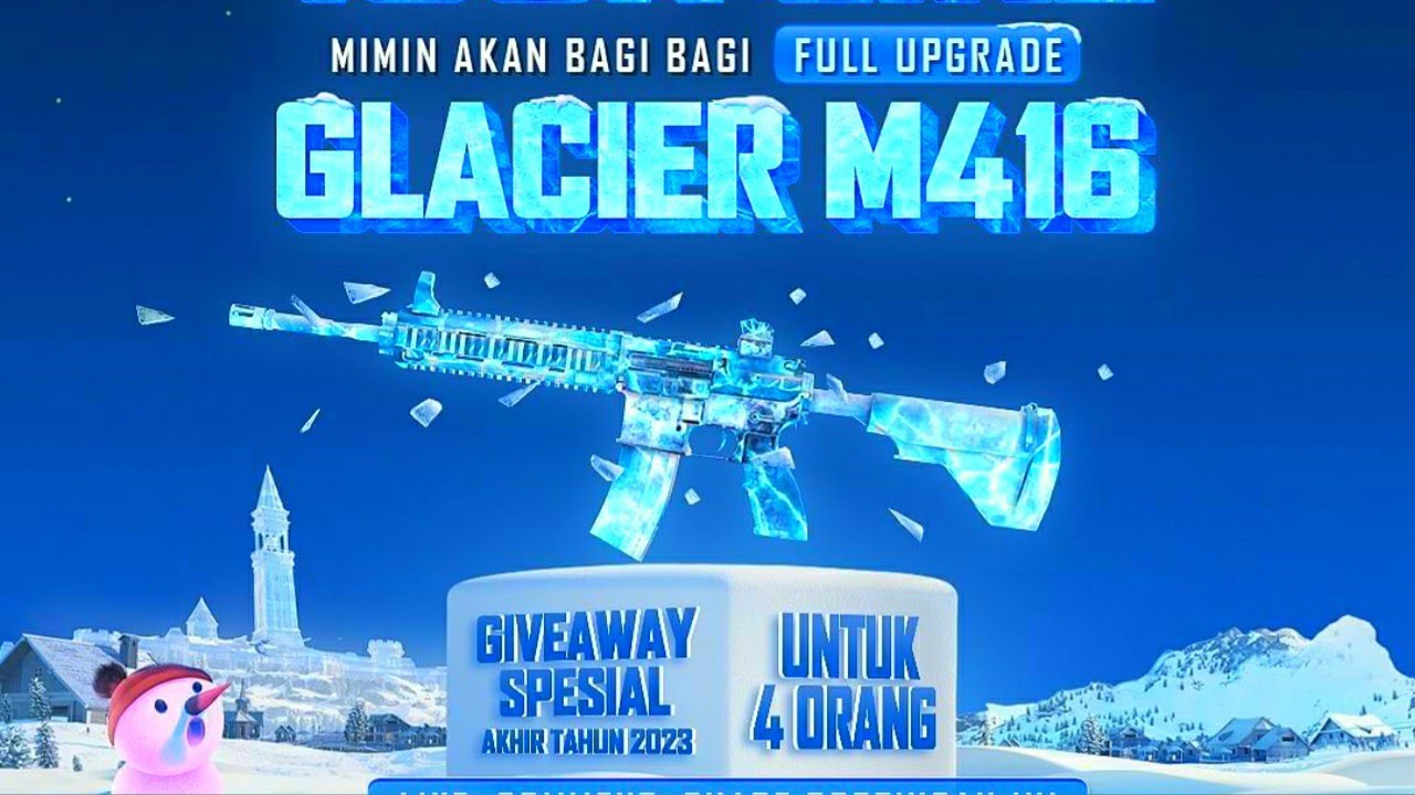 Giveaway M416 Glacier Max Full Upgrade - Pubg mobile - YouTube