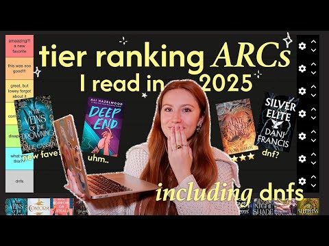 ranking all the ARCs I read in 2025 (including dnf's)🫣 romantasy, fantasy, romcom, dark romance+