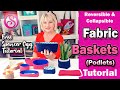 Fabric basket tutorial